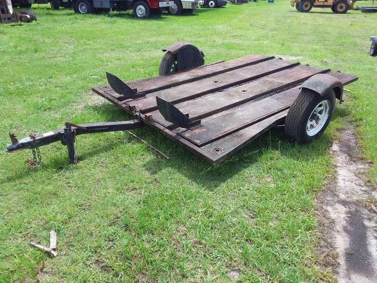 7'X10' TILT MOTORCYCLE TRAILER Jeff Martin Auctioneers, Inc.