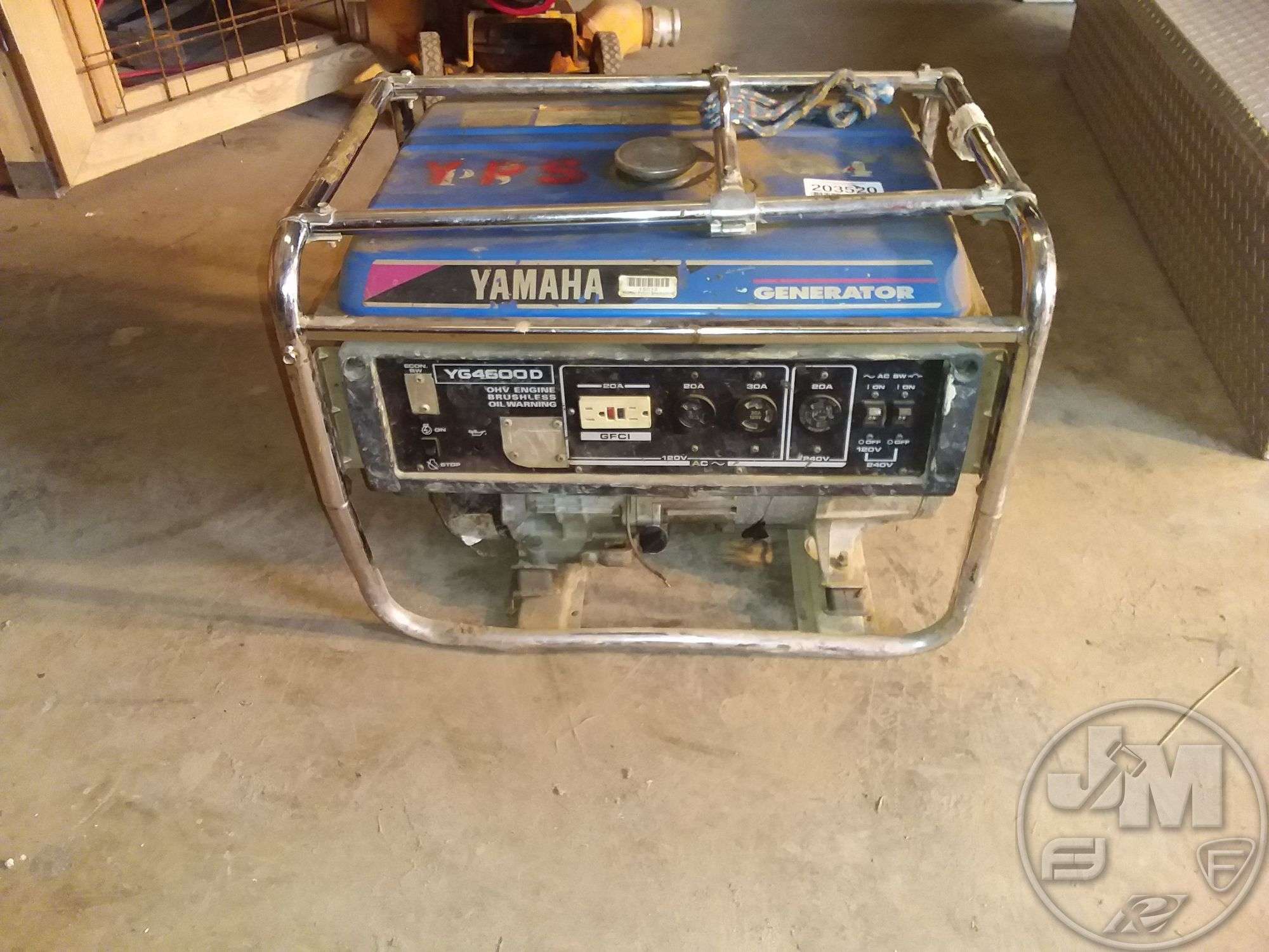 YAMAHA YG4600D PORTABLE GENERATOR - Jeff Martin Auctioneers, Inc.