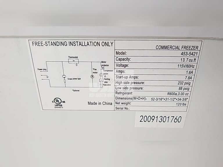 13.7 CU FT CHEST FREEZER, ***DOES NOT FREEZE*** Jeff Martin