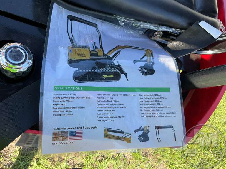 2024 MIVA VA13 MINI EXCAVATOR SN VA13R616 Jeff Martin Auctioneers, Inc.