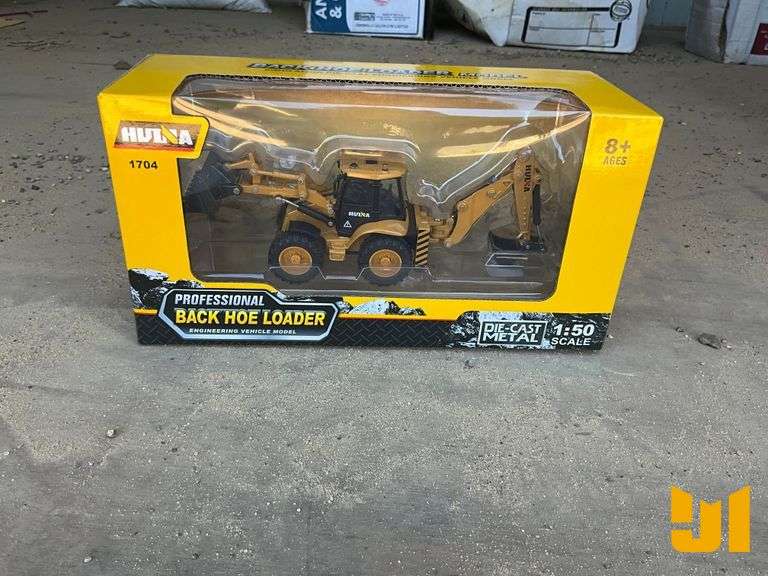 HUI NA DIE-CAST BACK HOE LOADER