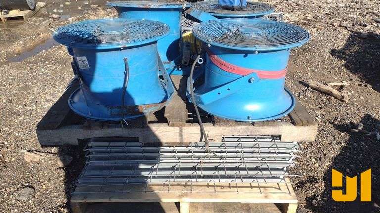 VARIOUS SHOP FANS AND RACKING GRATING - Jeff Martin Auctioneers, Inc.