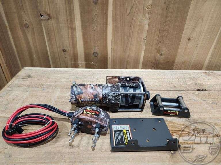 2000# ATV WOOD POWER WINCH - ATV WINCH - CAMO