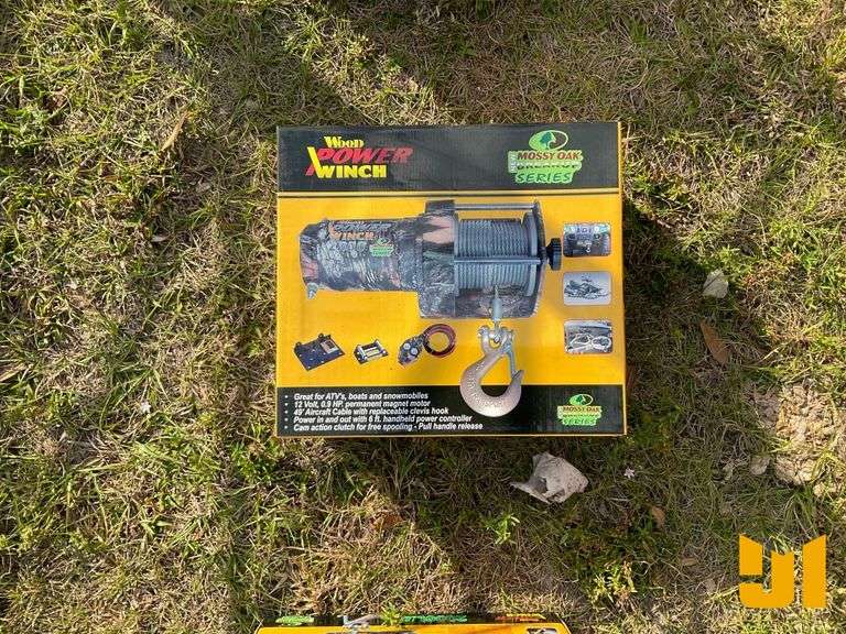 2000# ATV WOOD POWER WINCH - ATV WINCH - CAMO