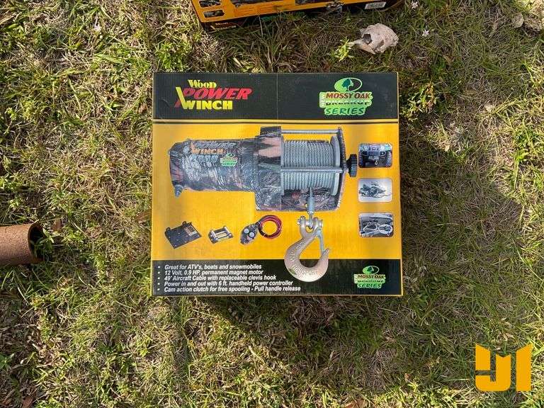 2000# ATV WOOD POWER WINCH - ATV WINCH - CAMO