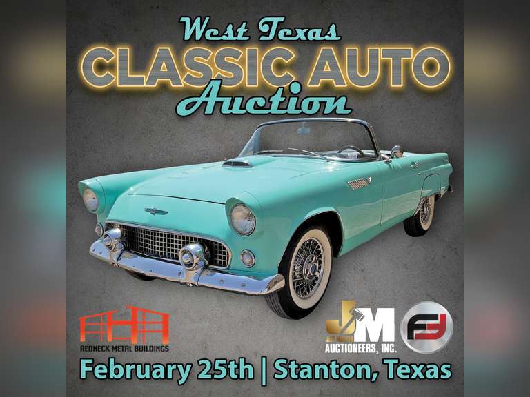 WEST TEXAS CLASSIC CAR AUCTION PRESENTED BY REDNECK METALS, A FREIJE-JEFF MARTIN AUCTIONEERS PRODUCTION- FEBRUARY 25TH @ 10AM CST
