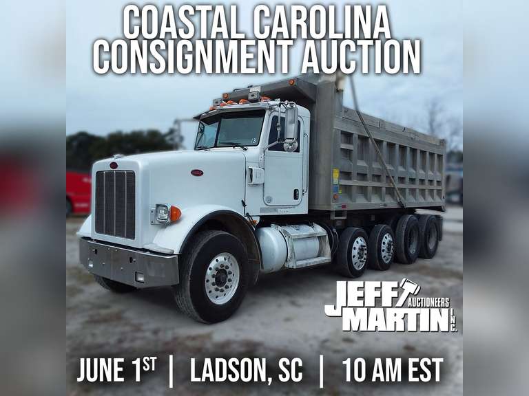 COASTAL CAROLINA CONSIGNMENT AUCTION- JUNE 1ST AT 9AM EDT
