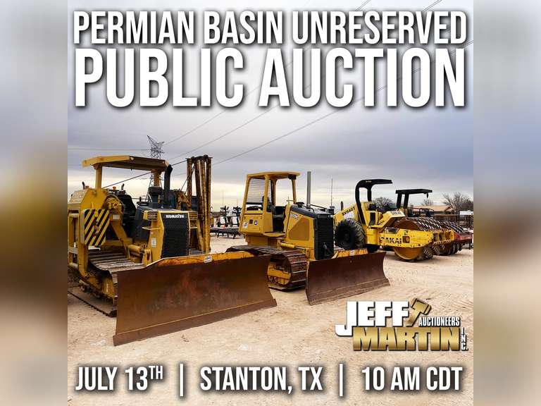 PERMIAN BASIN UNRESERVED PUBLIC AUCTION-JULY 13TH AT 9AM CDT