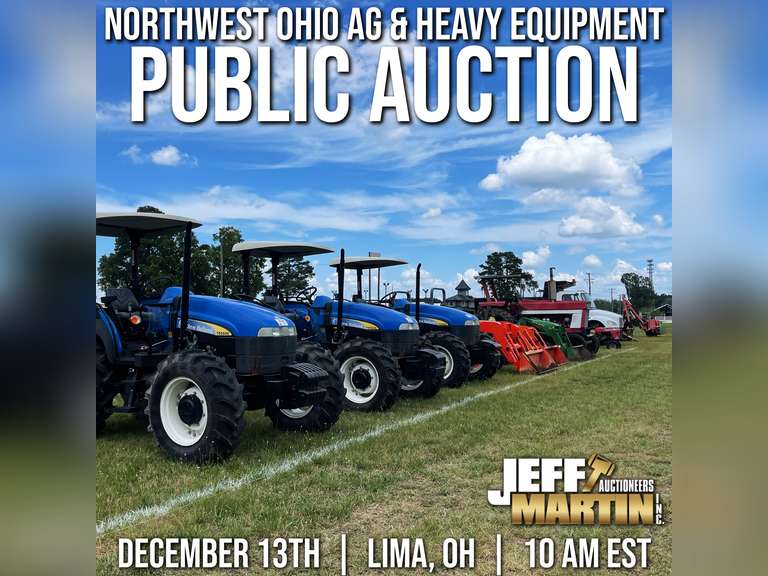 NORTHWEST OHIO AG & CONST EQUIPMENT AUCTION- DECEMBER 13 @ 10AM EST