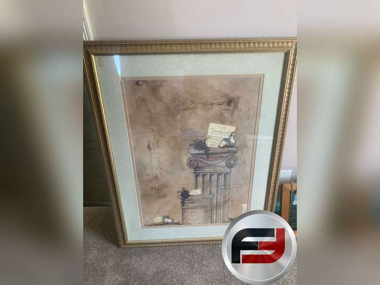 32"X41" FRAMED PORTRAIT "YOUNG AT HEART"