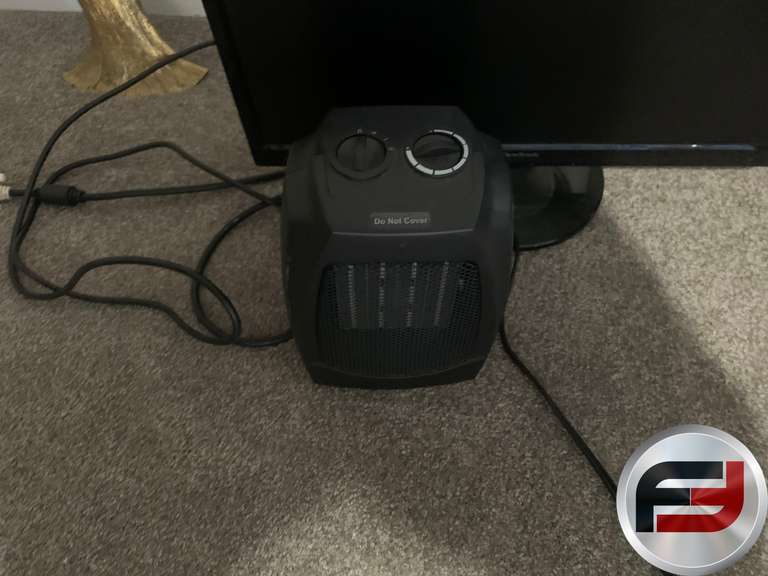 COMPUTER MONITOR, HEATER, SCALES, TAGGING AND LABELLING GUN AND PAPER