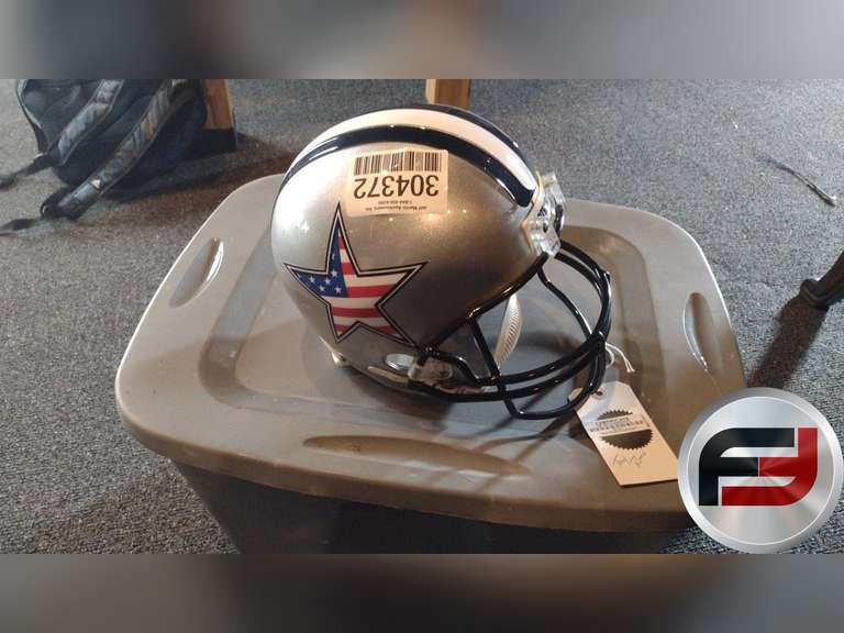 TONY ROMO DALLAS COWBOYS SIGNED HELMET, CERT#000-70257