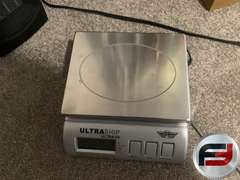 COMPUTER MONITOR, HEATER, SCALES, TAGGING AND LABELLING GUN AND PAPER