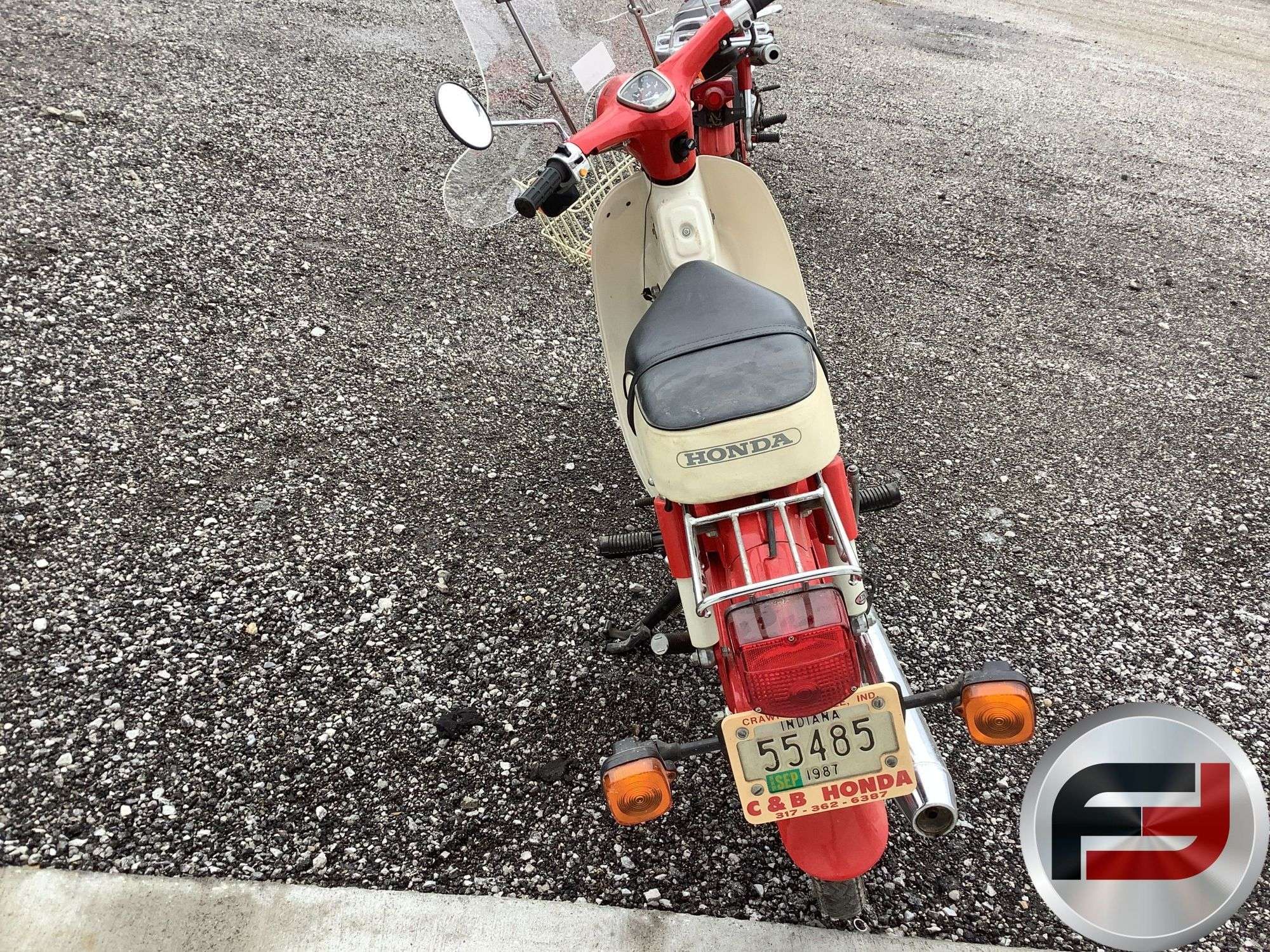 1982 HONDA PASSPORT DELUXE MOTORCYCLE VIN: JH2DA0108BS107373