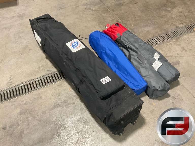 E-Z UP CANOPY, BAG CHAIRS QTY OF 3