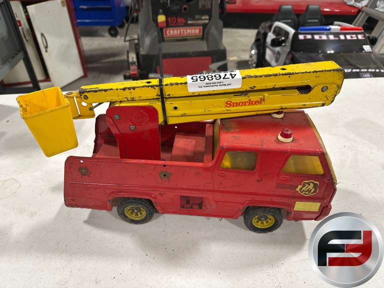 Camion Dei Pompieri Vintage Metallo TONKA Snorkel Regolabile Con Tubo