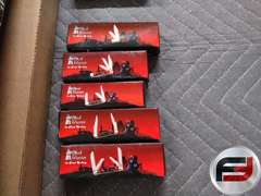 FLAT OF KNIVES, 8 FOLDING KNIVES, 1 FIXED BLADE AND