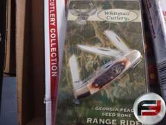 FLAT OF KNIVES 8 FOLDING AND A 10PCS STEAK KNIFE