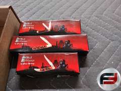 FLAT OF KNIVES, 8 FOLDING KNIVES, 1 FIXED BLADE AND
