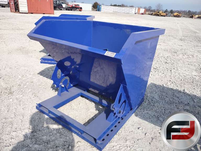 UNUSED 1 CY CAPACITY DUMPING HOPPER