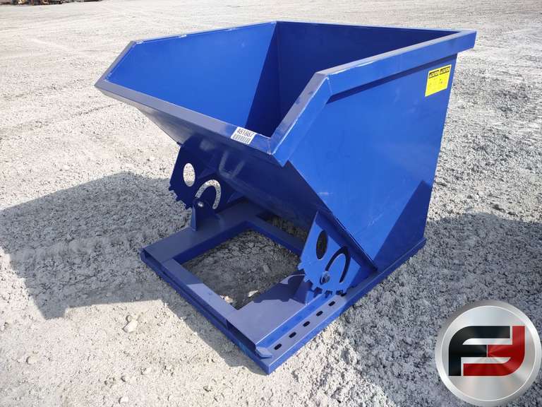 UNUSED 1 CY CAPACITY DUMPING HOPPER