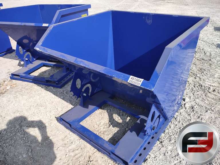 UNUSED 1 CY CAPACITY DUMPING HOPPER