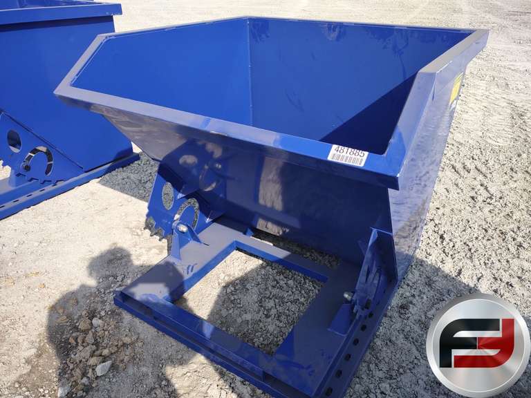 UNUSED 1 CY CAPACITY DUMPING HOPPER