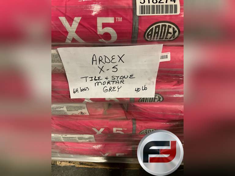 PALLET OF ARDEX TILE AND STONE MORTAR 64 BAGS
