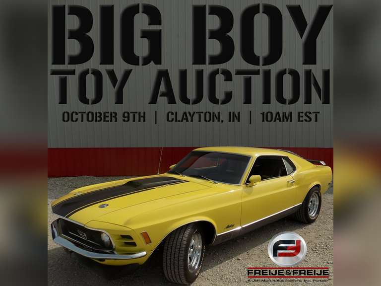 ANNUAL FALL BIG BOY TOY AUCTION - OCTOBER 9TH @ 10:00 AM EASTERN