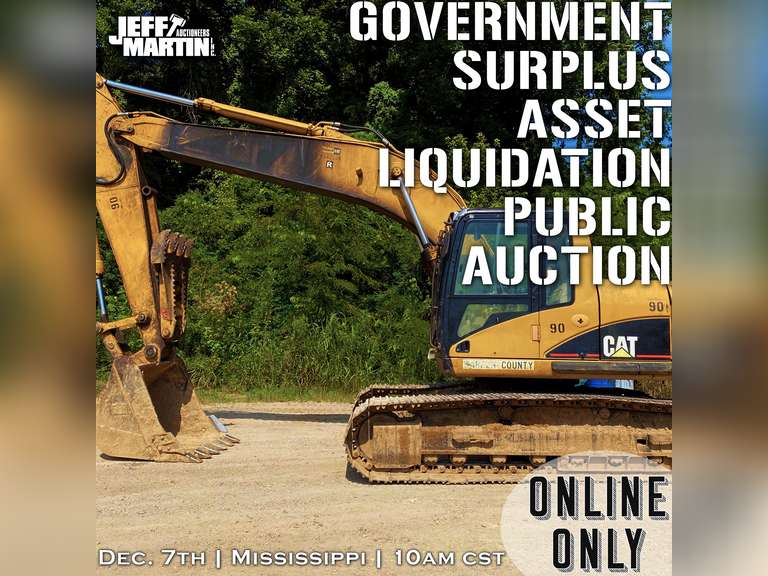 GOVERNMENT SURPLUS ASSET LIQUIDATION ONLINE ONLY AUCTION- BIDDING BEGINS CLOSING DECEMBER 7TH @ 10 AM CST