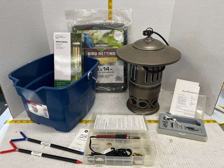 Soldering iron, bug zapper, engraver, bucket and more Kessler Auction