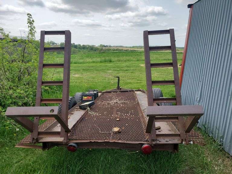 Homemade Skid Steer Trailer Kramer Auction LLC