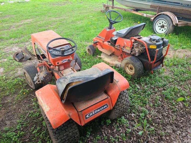 Pair of Gilson Parts Lawn Tractors Kramer Auction LLC