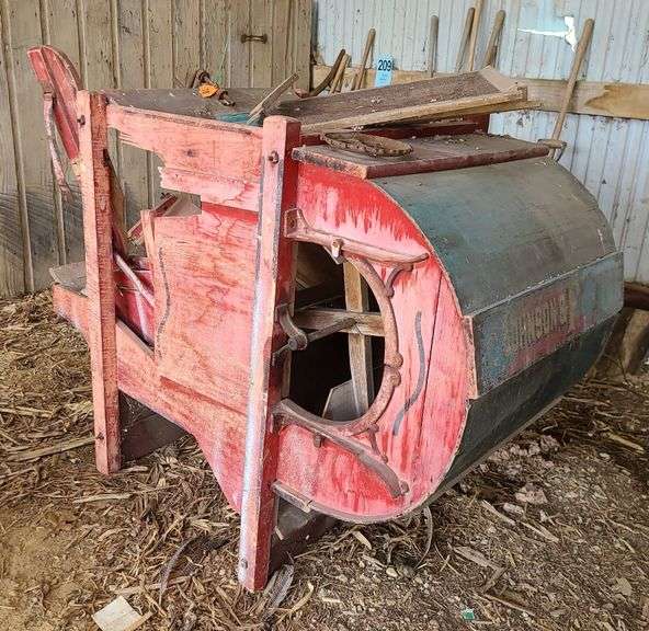 Antique Fanning Mill Kramer Auction LLC antique-fanning-mill-first-premuim-excelsior-caltringer-racine-wi