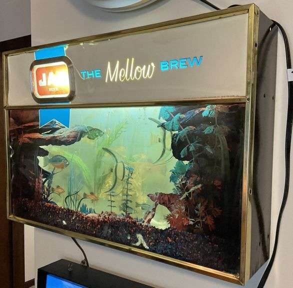 Jax The Mellow Brew motion aquarium beer sign Legacy Auction Company
