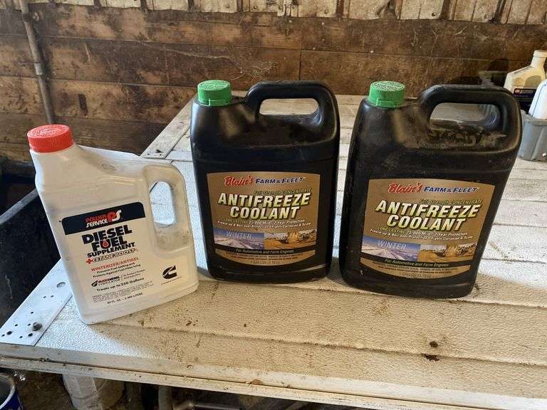 Antifreeze and antigel (all are full) Legacy Auction Company