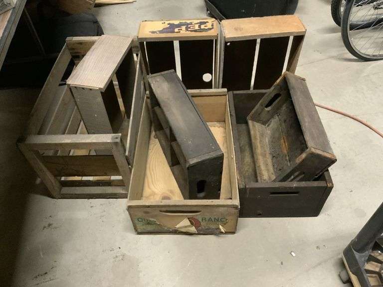 Wood crates Legacy Auction Company