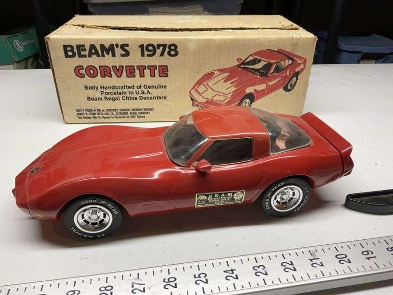 Beams 1978 Corvette decanter Legacy Auction Company