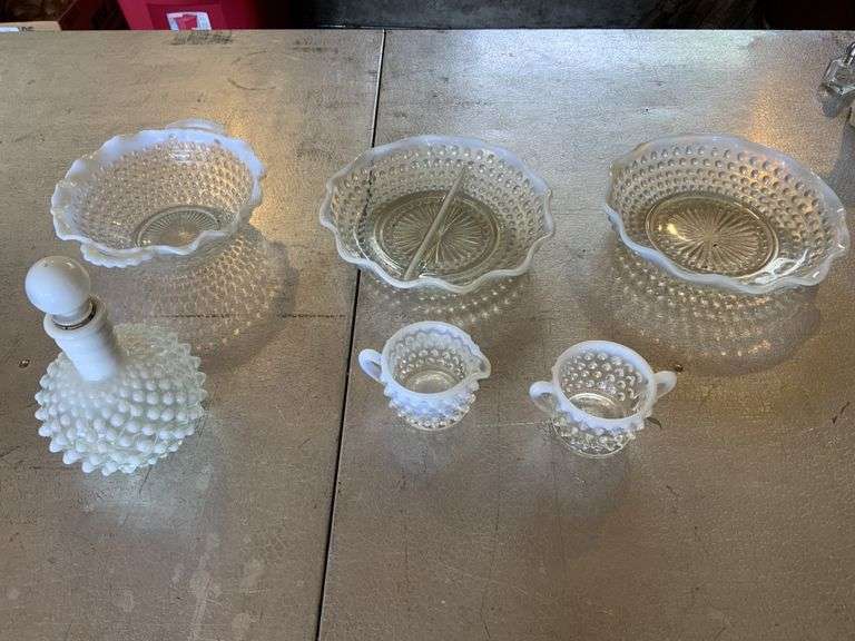 Hobnail glass Legacy Auction Company