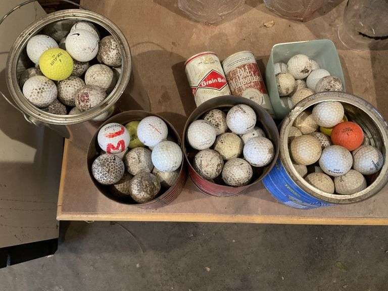 Golf balls, beer cans Legacy Auction Company