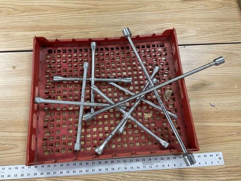 Assorted tire irons Legacy Auction Company