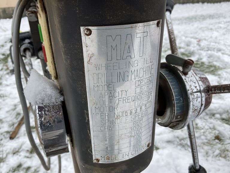 MAT drill press Legacy Auction Company