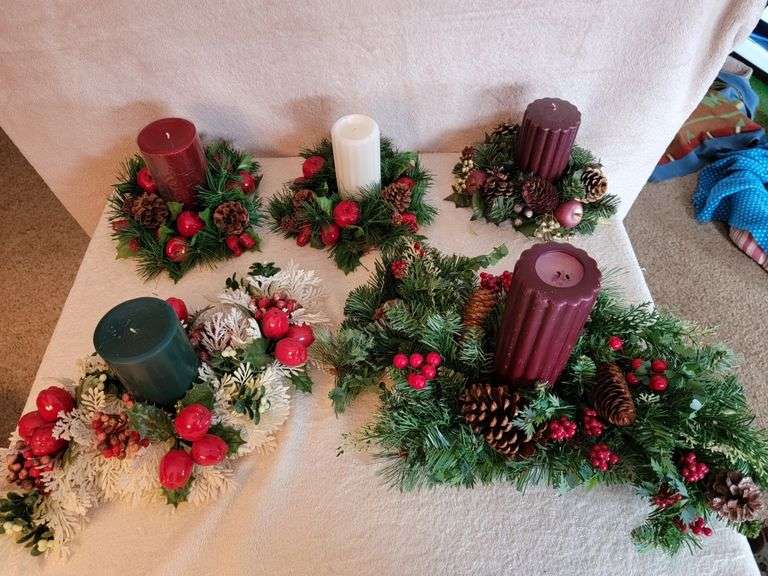 Christmas Table "Candle" Decorations Legacy Auction Company