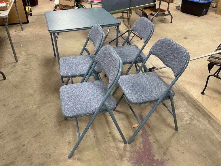 Card table and upholstered chairs Legacy Auction Company