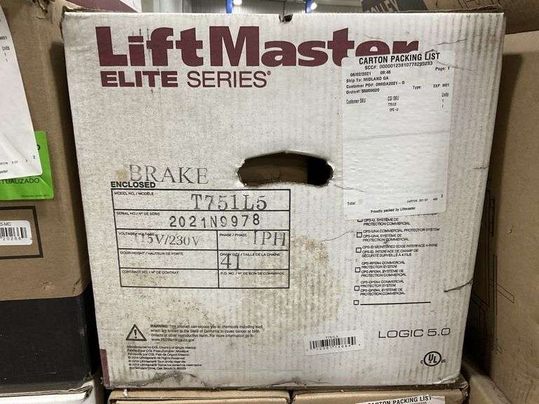Lift master elite series commercial Legacy Auction Company