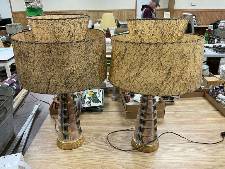 Vintage retro table lamps Legacy Auction Company