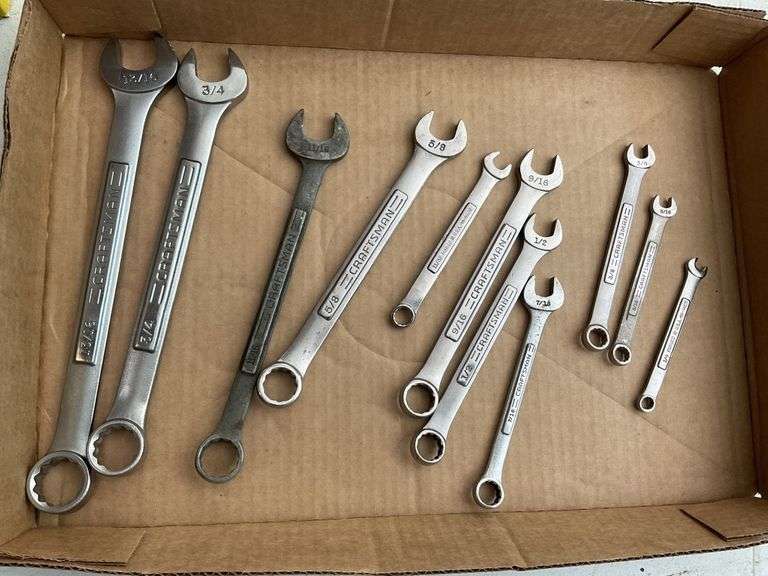 Craftsman combination wrenches Legacy Auction Company