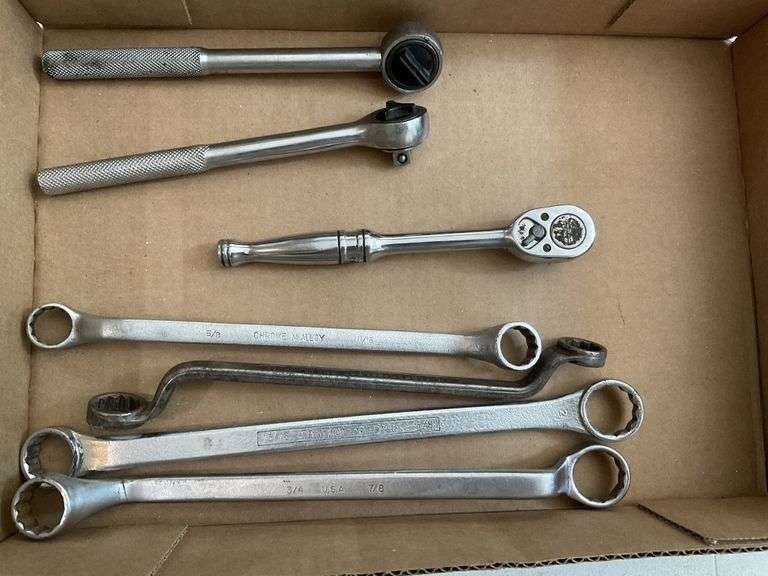 Assorted Ratchets wrenches etc., one is snapon! Legacy Auction Company