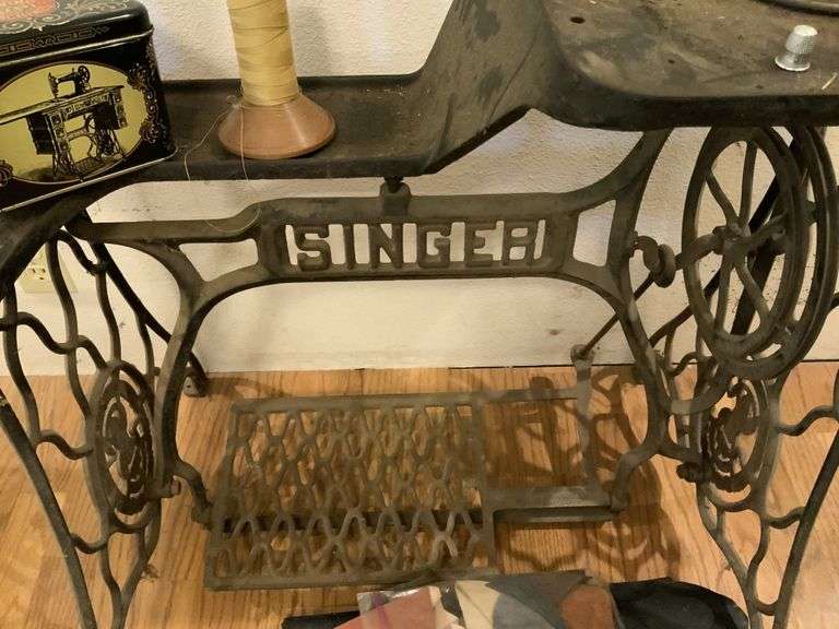 Antique Singer sewing machine stand, Legacy Auction Company