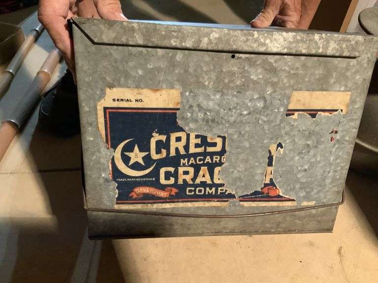 Vintage metal Egg crate,and spittoon Legacy Auction Company
